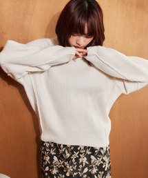 mysty woman | 切り替えアウトリンキングニット 640159(ニット/セーター)