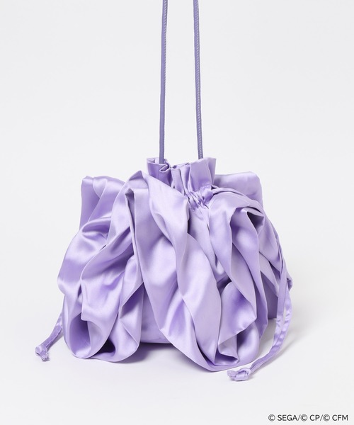 LOWRYS FARM(ローリーズファーム)の「プロジェクトセカイ*LOWRYS FARM サテンフリルBAG 667151(ショルダーバッグ・レディース・グレー系その他/ピンク系その他/ブラック/ベージュ系その他/パープル系その他/ピンク系その他2・FREE)」の4枚目の写真