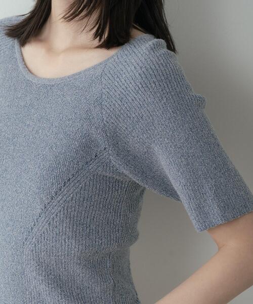 GALLEST(ギャレスト)の「バックカットアウトニット(ニット/セーター・レディース・ベージュ/ライトブルー・38)」の13枚目の写真