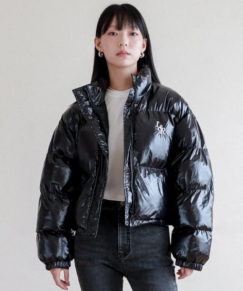 LOSSYROW(ロッシロー)の「Lossy Glossy Crop Padding_black(ダウンジャケット/コート・レディース・その他・FREE)」の1枚目の写真