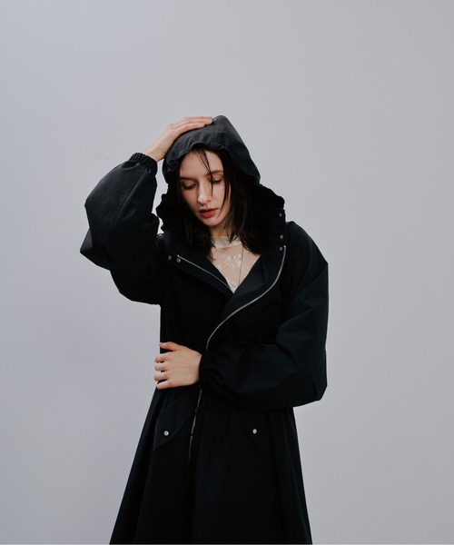 美品✨ザ リラクス ミリタリージャケット モッズコート ウールシルク 黒 38 FREAK'S STORE（フリークスストア） ミリタリージャケット モッズ