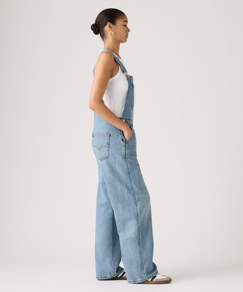 Levi's(リーバイス)の「Levi's/リーバイス BAGGY オーバーオール(サロペット/オーバーオール・レディース・インディゴブルー・M/S/XS)」の2枚目の写真