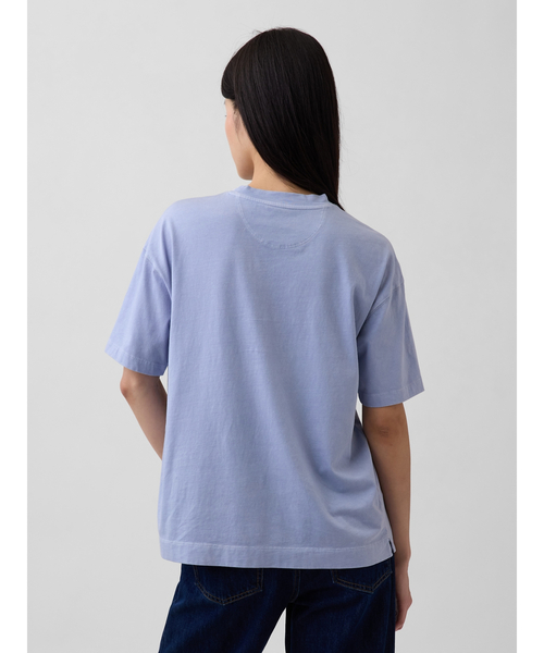 GAP(ギャップ)の「オーガニックコットン ヴィンテージソフト アスレチック GAPロゴ チュニックTシャツ(Tシャツ/カットソー・レディース・ホワイト/イエロー/ライトブルー/ブラック/ブルー/ピンク・XS/M/XL/S/L/XXS)」の21枚目の写真