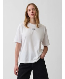 オーガニックコットン ヴィンテージソフト アスレチック GAPロゴ チュニックTシャツ