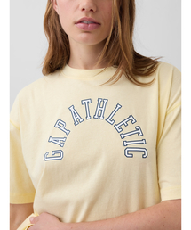 オーガニックコットン ヴィンテージソフト アスレチック GAPロゴ チュニックTシャツ