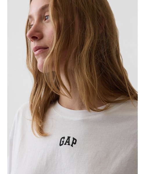 GAP(ギャップ)の「オーガニックコットン ヴィンテージソフト アスレチック GAPロゴ チュニックTシャツ(Tシャツ/カットソー・レディース・ホワイト/イエロー/ライトブルー/ブラック/ブルー/ピンク・XS/M/XL/S/L/XXS)」の15枚目の写真