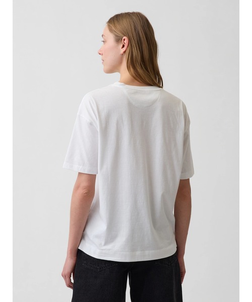 GAP(ギャップ)の「オーガニックコットン ヴィンテージソフト アスレチック GAPロゴ チュニックTシャツ(Tシャツ/カットソー・レディース・ホワイト/イエロー/ライトブルー/ブラック/ブルー/ピンク・XS/M/XL/S/L/XXS)」の18枚目の写真
