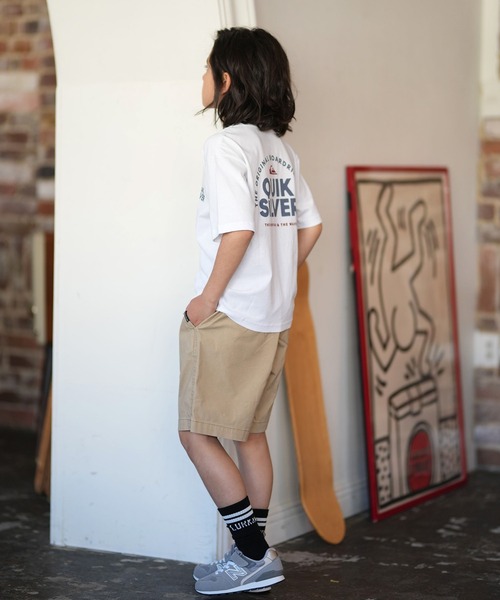 Quiksilver（クイックシルバー）の「【ムラサキスポーツ限定】QUIKSILVER/クイックシルバー キッズ 半袖 Tシャツ バックプリント KST261601M（Tシャツ/カットソー・キッズ・ブルーグリーン/ブラック/ホワイト・160cm/150cm/140cm/130cm）」の21枚目の写真