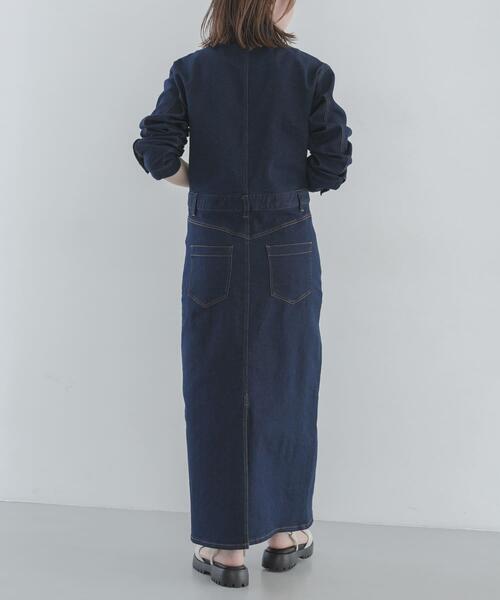 URBAN RESEARCH Sonny Label(アーバンリサーチサニーレーベル)の「デニムジャンパースカート(ワンピース・レディース・ブラック/インディゴブルー・38/36)」の12枚目の写真
