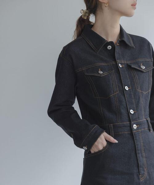 URBAN RESEARCH Sonny Label(アーバンリサーチサニーレーベル)の「デニムジャンパースカート(ワンピース・レディース・ブラック/インディゴブルー・38/36)」の22枚目の写真