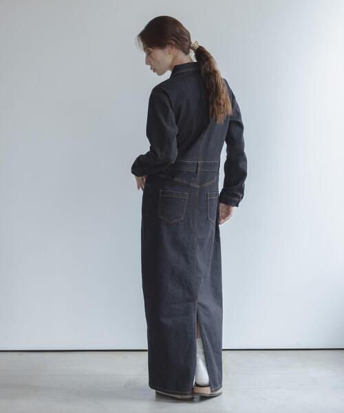 URBAN RESEARCH Sonny Label(アーバンリサーチサニーレーベル)の「デニムジャンパースカート(ワンピース・レディース・ブラック/インディゴブルー・38/36)」の14枚目の写真