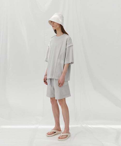 DNSR(ディーエヌエスアール)の「フラップピグメントハーフパンツ(その他パンツ・メンズ・その他・L/M)」の2枚目の写真