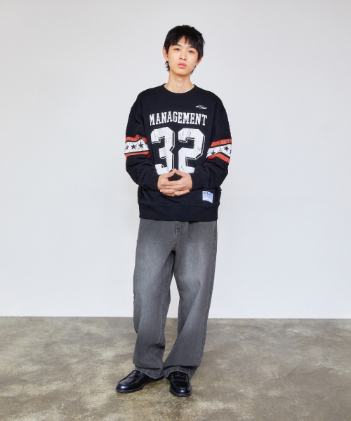 LMCの「WASHED STITCH DENIM WIDE JEAN sand(デニムパンツ・レディース・その他・S/M/L)」の4枚目の写真