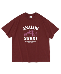 ANALOG MOOD（アナログムード）の「サウンドオブ 半袖Tシャツ (ワイン)（Tシャツ/カットソー）」