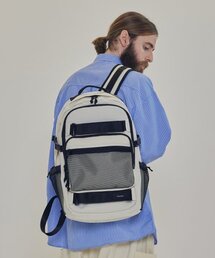 CARGOBROS（カーゴブロス）の「CBダブルストラップポケットバックパック（アイボリー）（バックパック/リュック）」