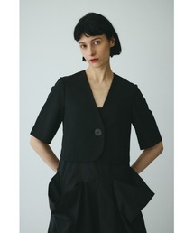 HeRIN.CYE（ヘリンドットサイ）の「CLO Round hem half sleeve JK  クロラウンドヘムハーフスリーブジャケット（その他アウター）」