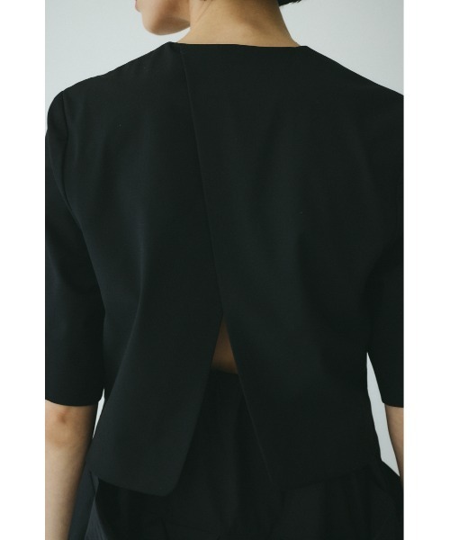HeRIN.CYE(ヘリンドットサイ)の「CLO Round hem half sleeve JK クロラウンドヘムハーフスリーブジャケット(その他アウター・レディース・ブラック・36/38)」の11枚目の写真