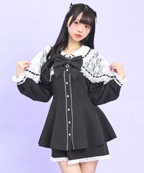 Secret Honey（シークレットハニー）の「レースケープセットアップ（セットアップ・レディース・ブラックミックス/ブラック・MEDIUM）」の5枚目の写真