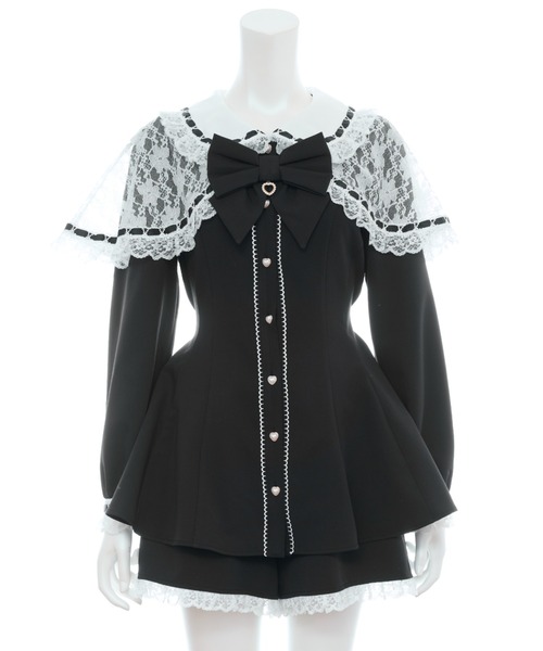 Secret Honey（シークレットハニー）の「レースケープセットアップ（セットアップ・レディース・ブラックミックス/ブラック・MEDIUM）」の9枚目の写真