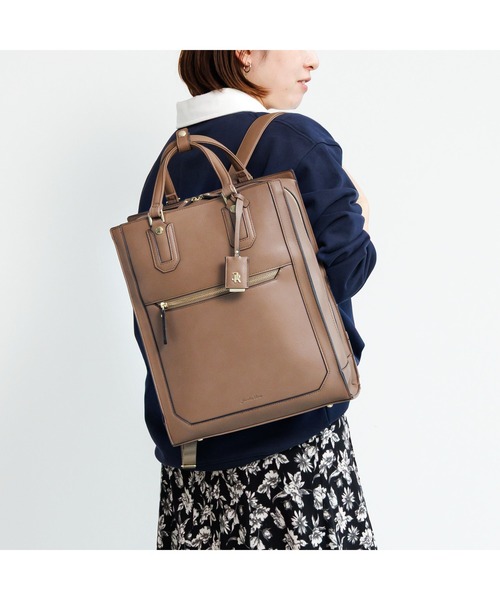 Jewelna Rose(ジュエルナローズ)の「アリゼ リュック A4/13.3インチPC収納 16302(バックパック/リュック・レディース・ブラック/グレイッシュベージュ/ベージュ/ブラウン系その他・FREE)」の4枚目の写真