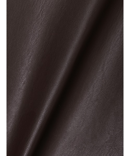 anuans(アニュアンス)の「レザーライクシングルオーバージャケット(その他アウター・レディース・ダークブラウン・F)」の11枚目の写真