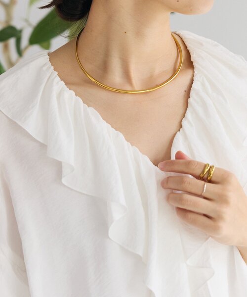 RIVE DROITE（リヴドロワ）の「予約【R.good（アールドットグッド）】ラウンドチョーカー（チョーカー・レディース・シルバー/ゴールド・FREE）」の3枚目の写真