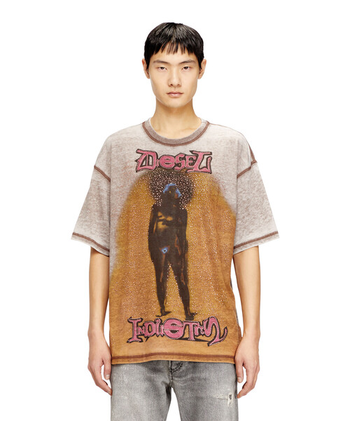メンズ Tシャツ T-BOXT-V12（Tシャツ/カットソー）｜DIESEL 