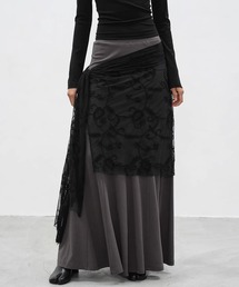 EIGHTHMONTH（エイスマンス）の「レースレイヤードラップスカート EM26s027【EIGHTHMONTH】（スカート）」