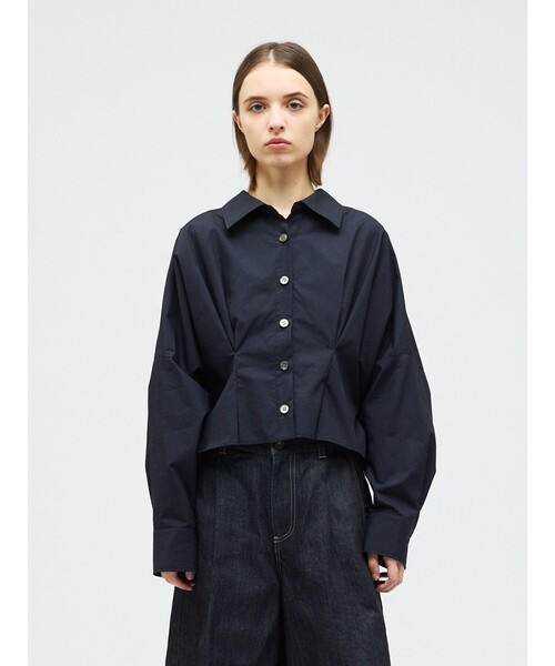mizuiro ind コクーンショートシャツ(シャツ/ブラウス)|mizuiroind mizuiro ind コクーンショートシャツ(シャツ/ブラウス)|mizuiroind