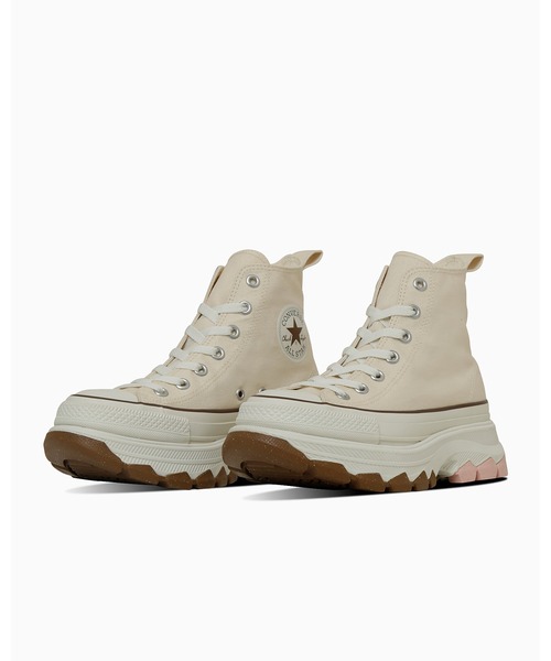CONVERSE ALL STAR（コンバースオールスター）の「【直営店限定】ALL STAR (R) TREKWAVE SW HI / オールスター　(R)　トレックウエーブ　ＳＷ　ＨＩ（スニーカー・レディース・ベージュ・7/7.5/6.5/5.5/5/4.5/4/3.5/3）」の3枚目の写真
