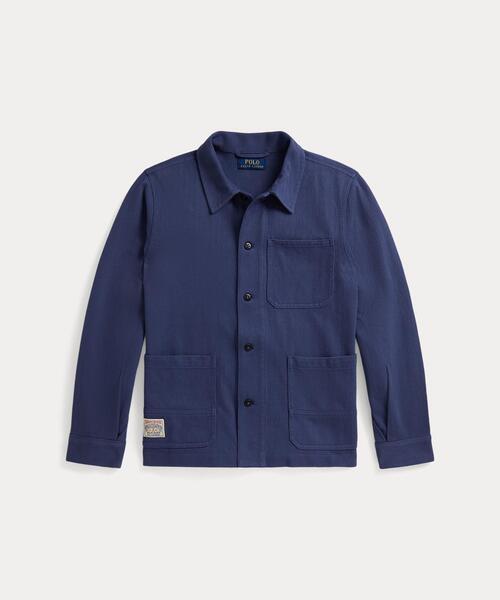 POLO RALPH LAUREN CHILDRENSWEAR(ポロ ラルフ ローレン チルドレンズウェア)の「ニット ヘリンボーン ユーティリティ ジャケット(カバーオール・キッズ・ネイビー系1・L/M/S/XL)」の2枚目の写真