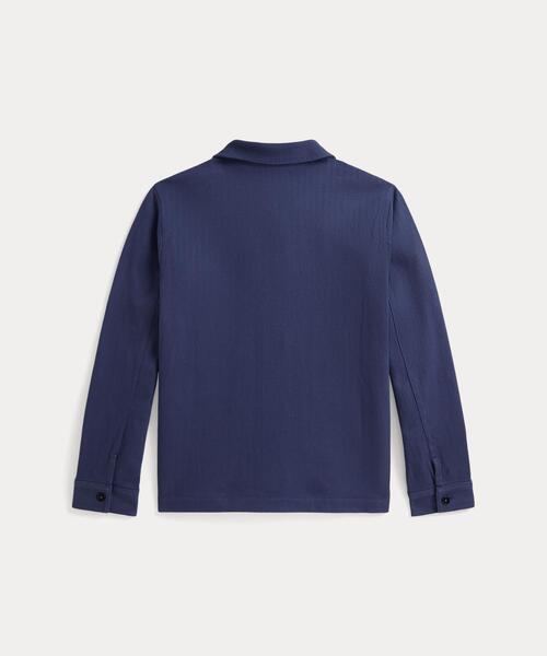 POLO RALPH LAUREN CHILDRENSWEAR(ポロ ラルフ ローレン チルドレンズウェア)の「ニット ヘリンボーン ユーティリティ ジャケット(カバーオール・キッズ・ネイビー系1・L/M/S/XL)」の3枚目の写真