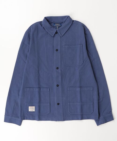 POLO RALPH LAUREN CHILDRENSWEAR(ポロ ラルフ ローレン チルドレンズウェア)の「ニット ヘリンボーン ユーティリティ ジャケット(カバーオール・キッズ・ネイビー系1・L/M/S/XL)」の6枚目の写真
