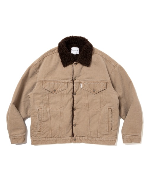 COOTIE PRODUCTIONS（クーティープロダクションズ）の「Color Denim Ranch Jacket（デニムジャケット・メンズ・ベージュ系その他/スミクロ・LARGE/SMALL/X-LARGE/MEDIUM）」の2枚目の写真