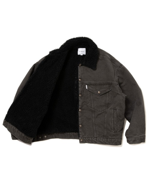 COOTIE PRODUCTIONS（クーティープロダクションズ）の「Color Denim Ranch Jacket（デニムジャケット・メンズ・ベージュ系その他/スミクロ・LARGE/SMALL/X-LARGE/MEDIUM）」の3枚目の写真