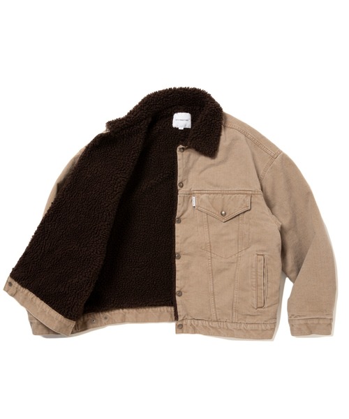 COOTIE PRODUCTIONS（クーティープロダクションズ）の「Color Denim Ranch Jacket（デニムジャケット・メンズ・ベージュ系その他/スミクロ・LARGE/SMALL/X-LARGE/MEDIUM）」の9枚目の写真