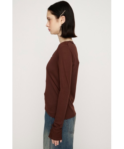 SLY(スライ)の「LACE DOCKING CUT TOPS レースドッキングカットトップス 春服(Tシャツ/カットソー・レディース・ブラウン/アイボリー・FREE)」の10枚目の写真