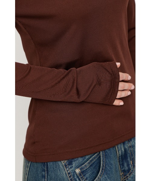 SLY(スライ)の「LACE DOCKING CUT TOPS レースドッキングカットトップス 春服(Tシャツ/カットソー・レディース・ブラウン/アイボリー・FREE)」の13枚目の写真