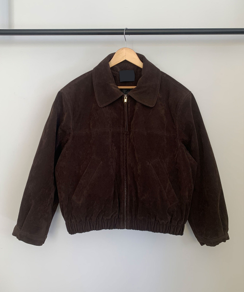 VASCARA(バスカラ)の「Dark Suede Zip-Up Half Jumper(ブルゾン・レディース・ダークブラウン・FREE)」の5枚目の写真