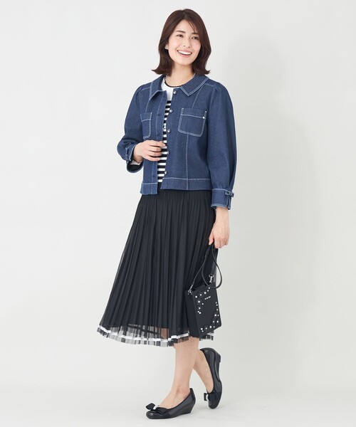 TO BE CHIC（トゥー ビー シック）の「フローラルミニバッグ（ショルダーバッグ・レディース・ホワイト/ブラック・FREE）」の10枚目の写真