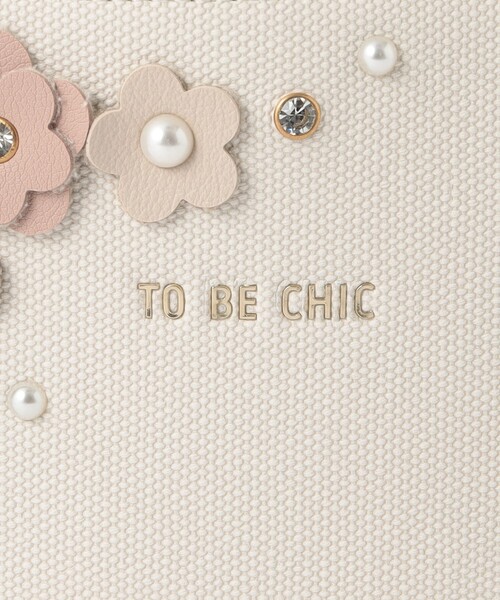 TO BE CHIC（トゥー ビー シック）の「フローラルミニバッグ（ショルダーバッグ・レディース・ホワイト/ブラック・FREE）」の3枚目の写真
