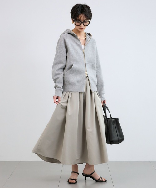 BARNYARDSTORM（バンヤードストーム）の「BARNYARDSTORM /  ドロストギャザースカート【撥水】（スカート・レディース・ライトグレー/ベージュ・FREE）」の7枚目の写真