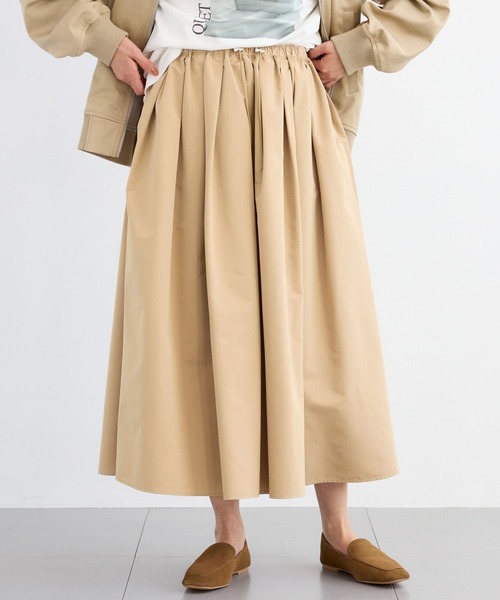 BARNYARDSTORM（バンヤードストーム）の「BARNYARDSTORM /  ドロストギャザースカート【撥水】（スカート・レディース・ライトグレー/ベージュ・FREE）」の9枚目の写真