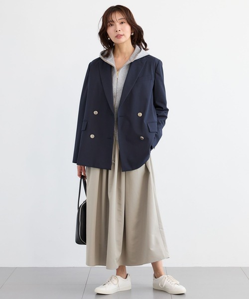 BARNYARDSTORM（バンヤードストーム）の「BARNYARDSTORM /  ドロストギャザースカート【撥水】（スカート・レディース・ライトグレー/ベージュ・FREE）」の5枚目の写真