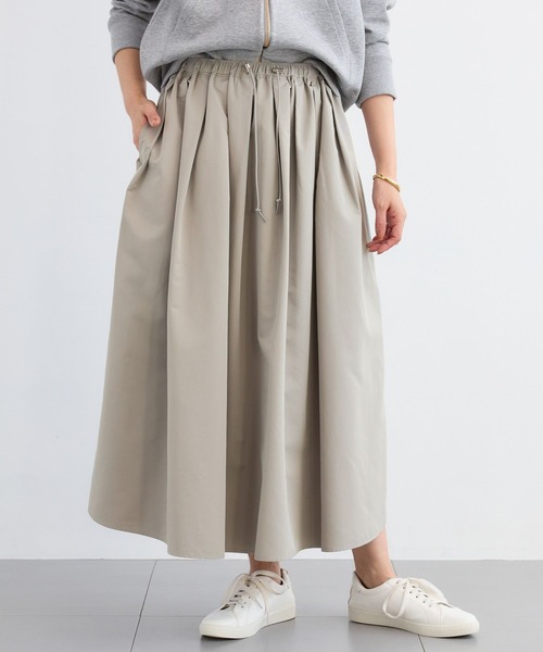 BARNYARDSTORM（バンヤードストーム）の「BARNYARDSTORM /  ドロストギャザースカート【撥水】（スカート・レディース・ライトグレー/ベージュ・FREE）」の13枚目の写真