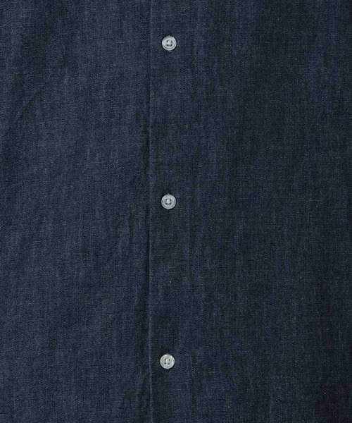 LAKOLE（ラコレ）の「デニムフード長袖シャツ / 643821（シャツ/ブラウス・メンズ・ブラック/ネイビー・LARGE/MEDIUM）」の12枚目の写真