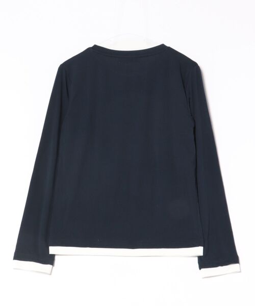 RIKKA FEMME(リッカファム)の「RIKKA FEMME/リッカファム 長袖 Tシャツ ロンT 重ね着風 UVカット 接触冷感 RF6S-2202(Tシャツ/カットソー・レディース・ネイビー/グレー・S/M/M/L)」の16枚目の写真
