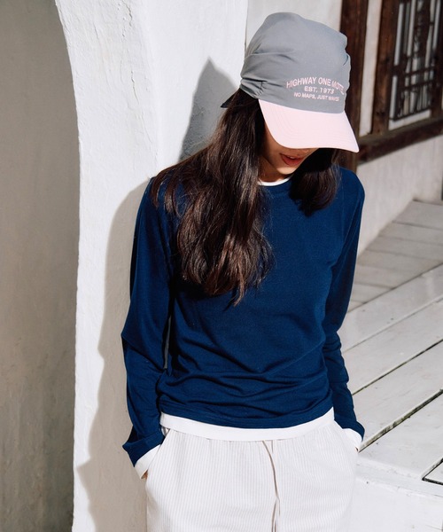 RIKKA FEMME(リッカファム)の「RIKKA FEMME/リッカファム 長袖 Tシャツ ロンT 重ね着風 UVカット 接触冷感 RF6S-2202(Tシャツ/カットソー・レディース・ネイビー/グレー・S/M/M/L)」の15枚目の写真