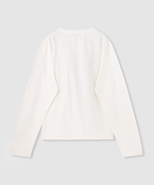 allureville（アルアバイル）の「サイネージロゴロングTシャツ（Tシャツ/カットソー・レディース・オフホワイト/サックスブルー/グレー系その他・2）」の4枚目の写真