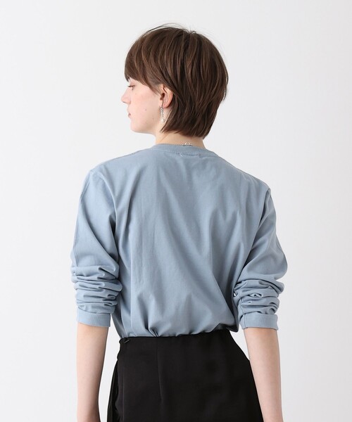 allureville（アルアバイル）の「サイネージロゴロングTシャツ（Tシャツ/カットソー・レディース・オフホワイト/サックスブルー/グレー系その他・2）」の11枚目の写真